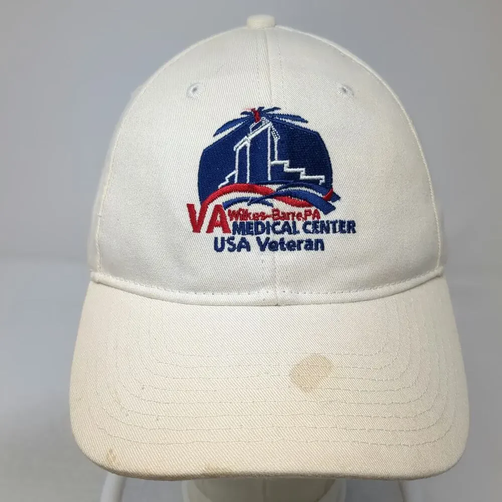 Bayside Baseball Cap Beige One Size Wilkes-Barre VA USA Veteran Hat Strapback